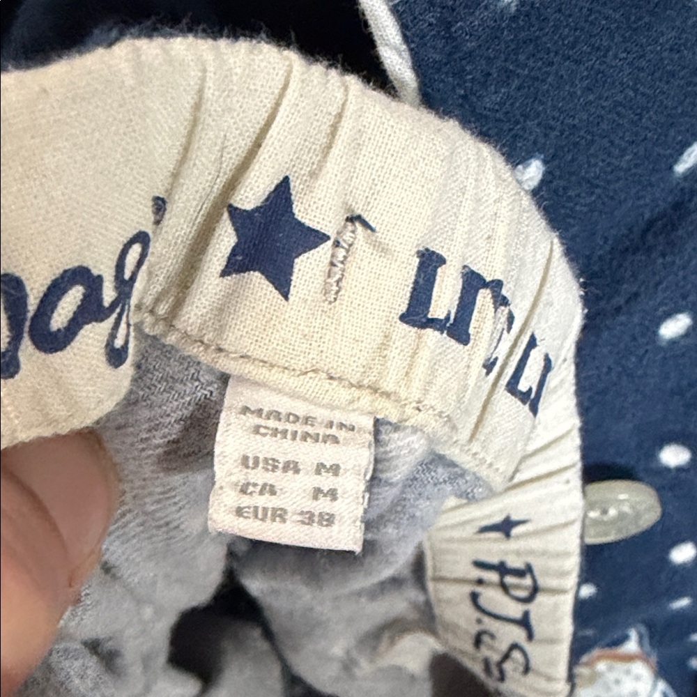 P.J. Salvage Navy Penguin Print Pajama Set - Picture 2 of 2